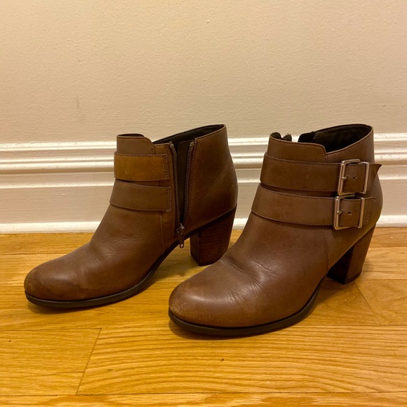 Clarks Shoes - Clarks Brown Booties